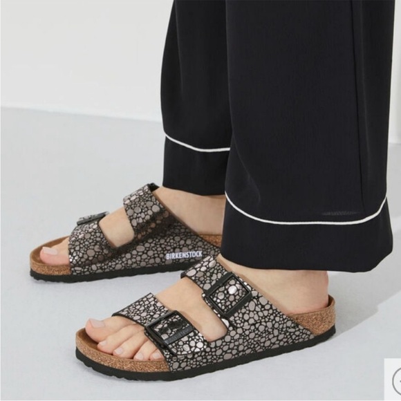 Birkenstock Arizona Birko Flor-Metallic Stones Black - Picture 2 of 7